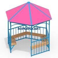 Беседка с лавками МАФ 4120 в Кемерове