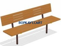 Диван уличный МАФ 1608 в Кемерове