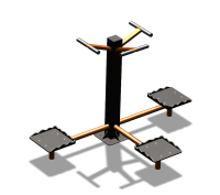 Уличный тренажер "Твистер тройной" УТ337 в Кемерове