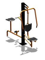 Уличный тренажер "Жим от груди Вело" УТ321 в Кемерове