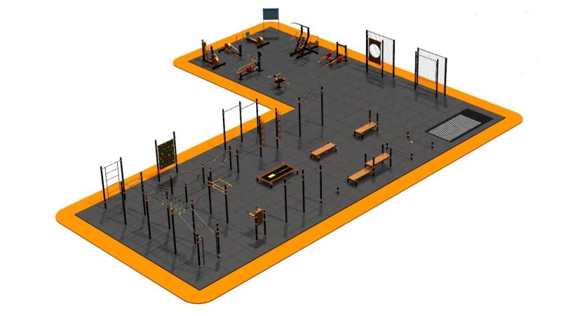 Дизайн проект спортплощадки Угловая в Кемерове