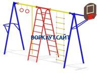 Гимнастический комплекс с баскетбольным щитом МАФ 3001 в Кемерове