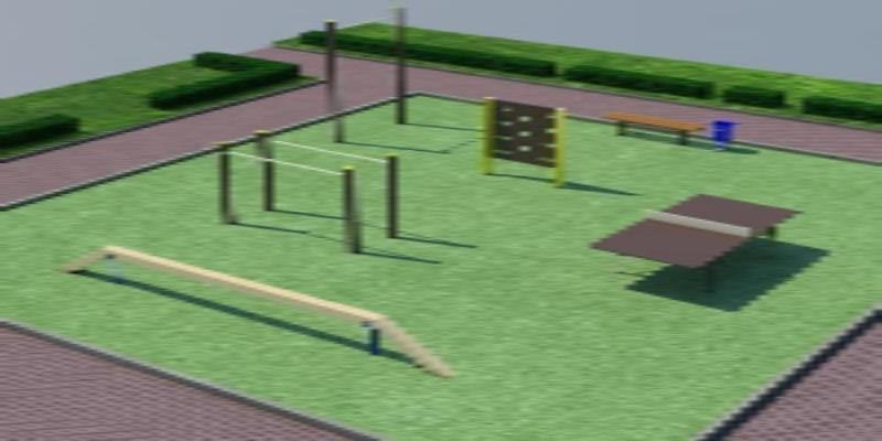 Проект спортплощадки мини спорт  в Кемерове