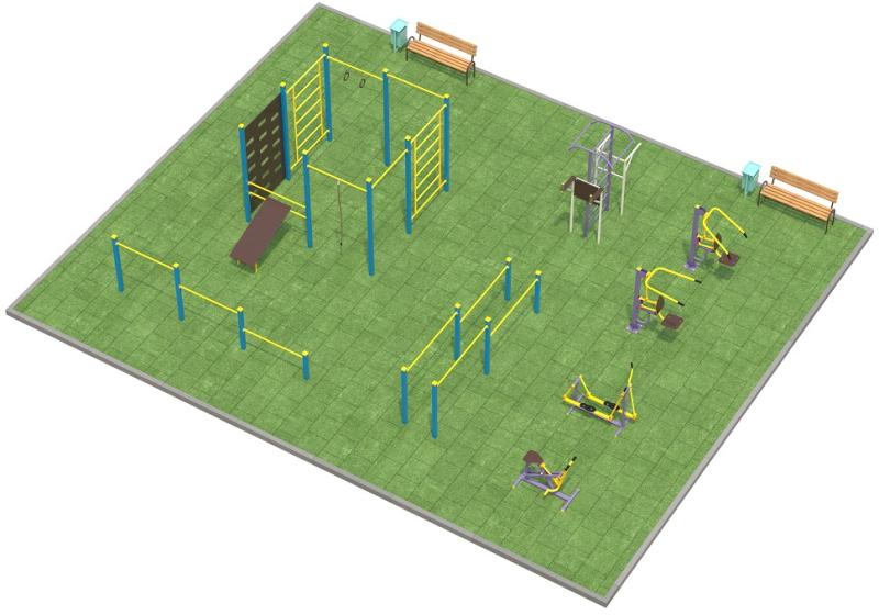 Проект спортплощадки 150 метров в Кемерове в Кемерове