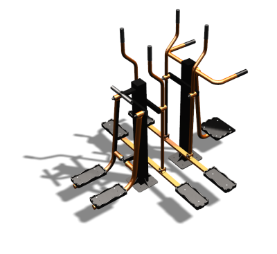 Уличный тренажер "Шпагат Маятник Лыжник двойной" УТ335 в Кемерове