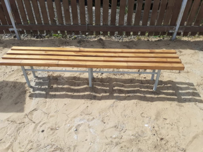 Двухметровая лавочка без спинки 2 м МАФ 1602 в Кемерове