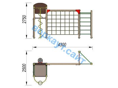 Детский спортивный комплекс Игровой ДСК 3111 в Кемерове Детский спортивный комплекс Игровой ДСК 3111 в Кемерове