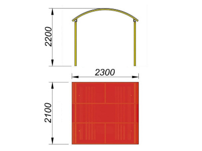 Навес судейский МАФ 4004 в Кемерове