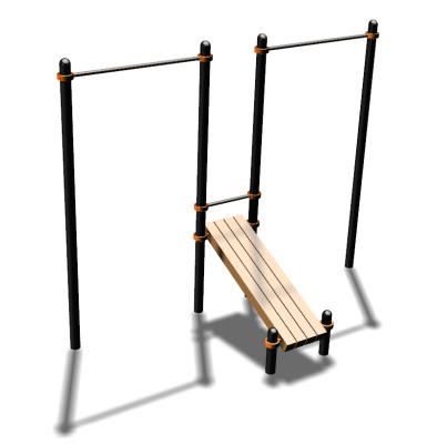 Воркаут турники со скамьей для пресса ВС-27 в Кемерове