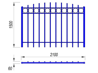 Ограждение спортивной площадки МАФ 5005 в Кемерове