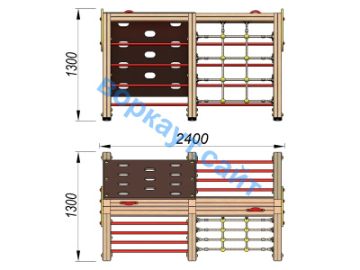 Детский спортивный комплекс ДСК 3203 в Кемерове
