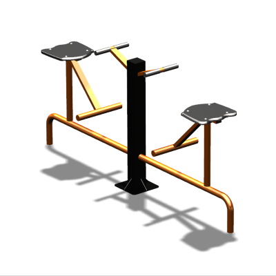 Уличный тренажер  "Твистер сидя двойной"   УТ216 в Кемерове