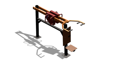 Силовой уличный тренажер  "Жим сидя"  УТ412 в Кемерове