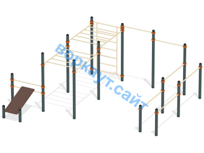 Спортивный комплекс воркаут ВС-50 в Кемерове