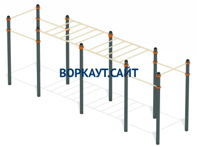 Воркаут рукоход с турниками ВС-23 в Кемерове