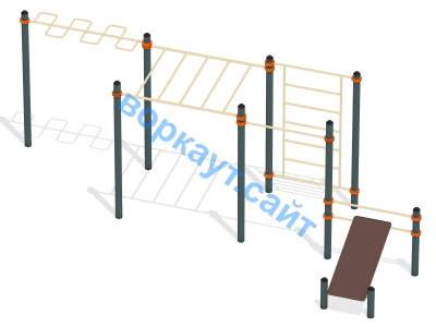 Спортивный комплекс воркаут ВС-45 в Кемерове