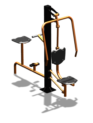 Уличный тренажер "Жим от груди Вело" УТ321 в Кемерове