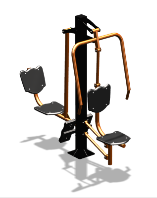 Уличный тренажер "Жим от груди Жим ногами" УТ304 в Кемерове