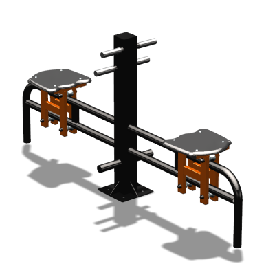 Уличный тренажер  "Каталка двойная"   УТ215 в Кемерове