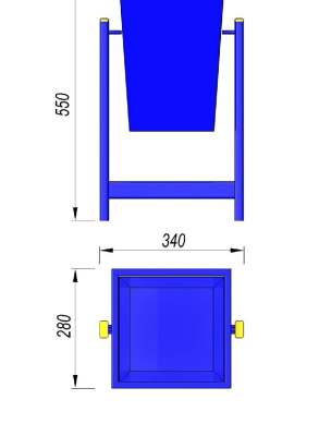 Урна МАФ 1630 в Кемерове