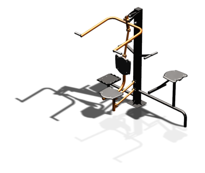 Уличный тренажер "Верхняя тяга Твистер стоя Твистер сидя" УТ336 в Кемерове