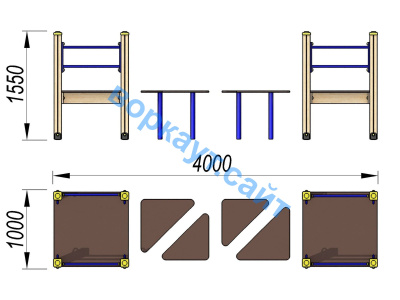 Детский спортивный комплекс Мостик ДСК 3114 в Кемерове