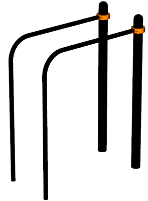 Воркаут брусья приставные ВС-39 в Кемерове